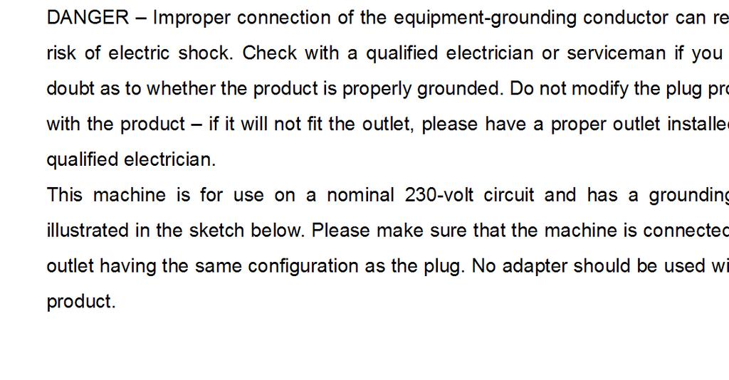 Grounding: This product must be grounded.