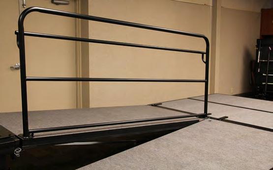 ATTACHING GUARDRAILS IMPORTANT: Guardrails and handrails are critical safety features of any ramp and stage.