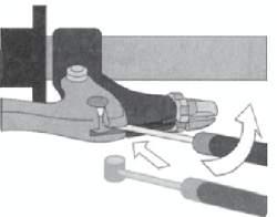 Brake installation Brake Cable Installation 1. Attach the upper cable to the brake lever. Ensure that the adjusting barrel is fully tightened in the brake lever. 2.