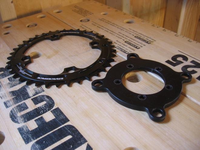 Note that it is possible to install the chainring and its bolts at a particular orientation without a problem, yet have substantial interference