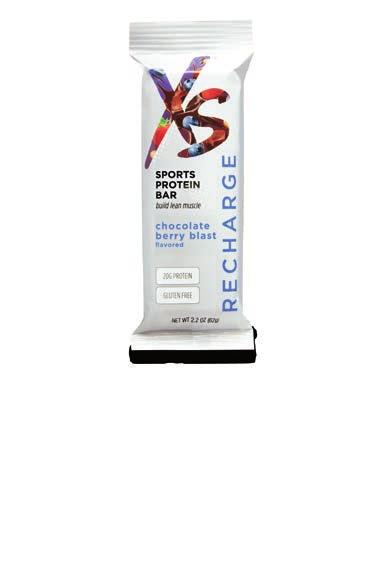 RECHARGE PROTEIN BARS XS Sports Protein Bars recharge with XS Protein Blend and no soy protein.