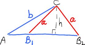 5 of 8 8/6/2004 8.1 THE LAW OF SINES 2 B2 0< sin < 1, h< a< If angle A is otuse, there are two possile outomes.
