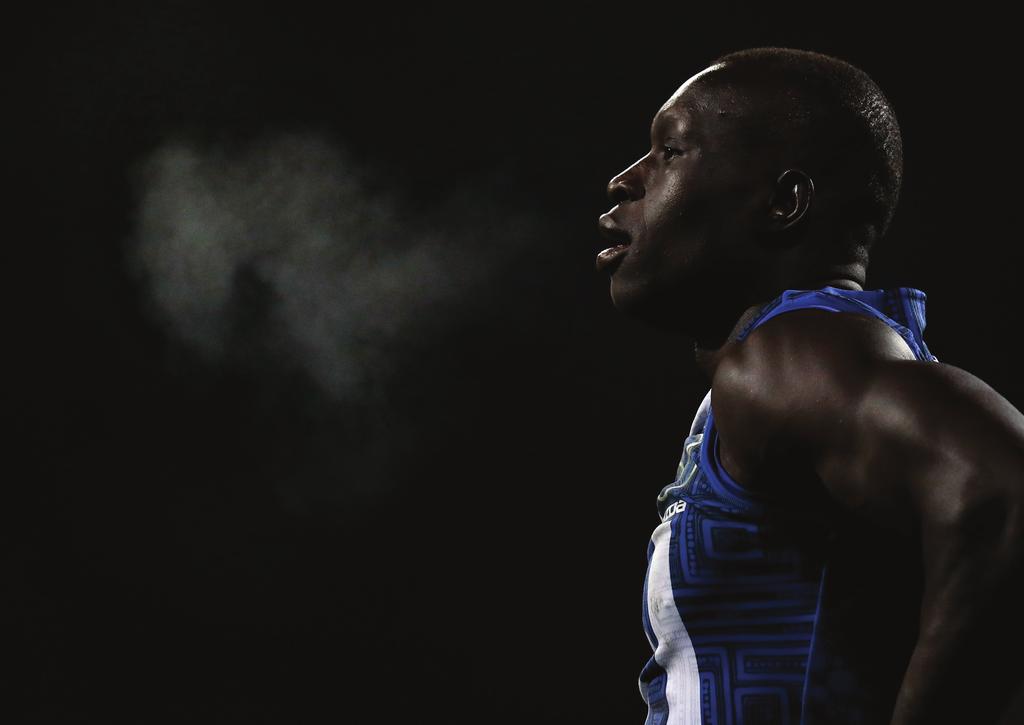 UP CLOSE CRIKEY, IT S FREEZING: Majak Daw has been a poster boy of the AFL s multi-cultural program since he made it to North Melbourne s list as a rookie in 2010, only to be de-listed in 2015, and