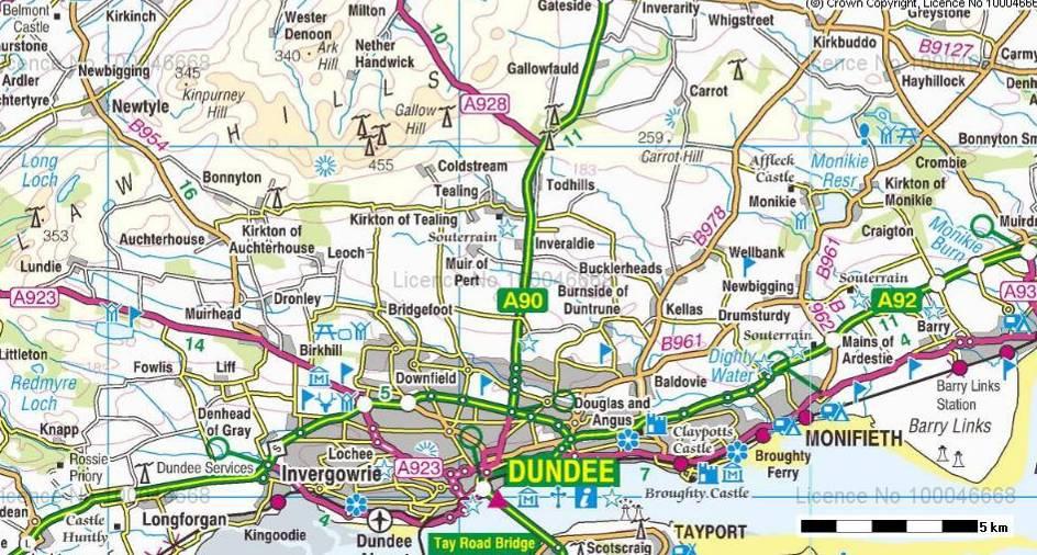 Page: 4 3.0 Site Description & Existing Environment The A90 in this location is a strategic traffic route linking Tayside and Central Scotland with Aberdeen and the North East of Scotland.