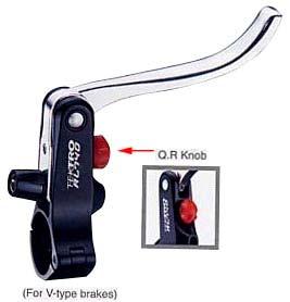 Road Lever Tektro Model : RL740/RL741 Top Mount lever For use with liner pull brakes Quick Release design Forged aluminum lever