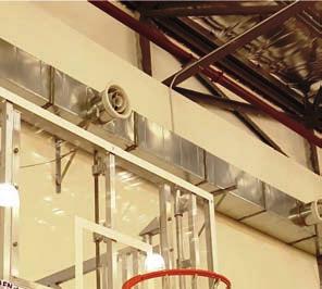 The mounting equipment is not supplied together with the basketball backstop.