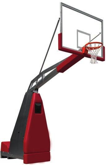 Basketball Hydroplay Club (OUTDOOR) Order No. 100131 Hydroplay Club portable basketball backstop (SINGLE UNIT). Galvanized steel structure with projection cm 230.