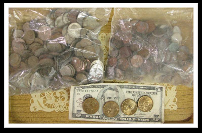 Wheat pennies, tokens and foreign coins Finds of the Month First Place Photos Courtesy of Rob Loucks Single Coin Bill Green Single Jewelry 1. George Case Nice ring 2.