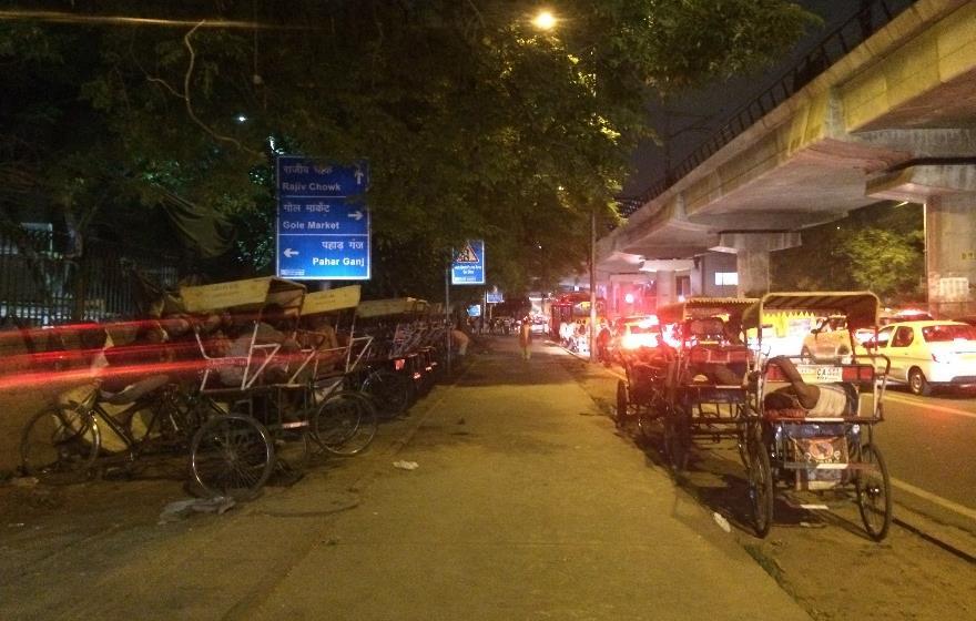 Seen in Pic, cycle rickshaws can be found at various points in this area.
