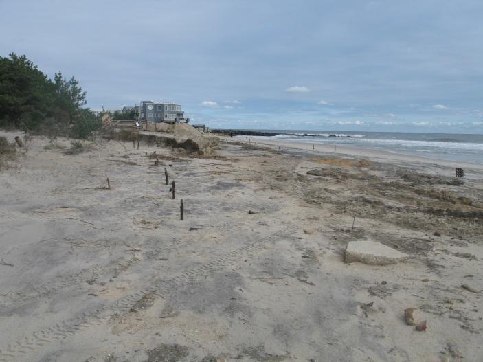 Wide scale overwash occurred that extended to Barnegat Bay at this location due to the effect of Hurricane Sandy. Figure 15.