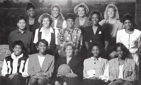 NCAA Tournament Teams 1981-82 NCAA Sweet Sixteen 25-7 overall/8-4 WCAA (3rd) Head Coach: Juliene Simpson Back Row: Student Manager Peggy Hall, Head Coach Juliene Simpson, Barb Smith, Olivia Jones,