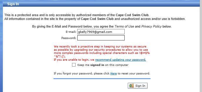 Contact CCSC to verify your PRIMARY E-MAIL address.