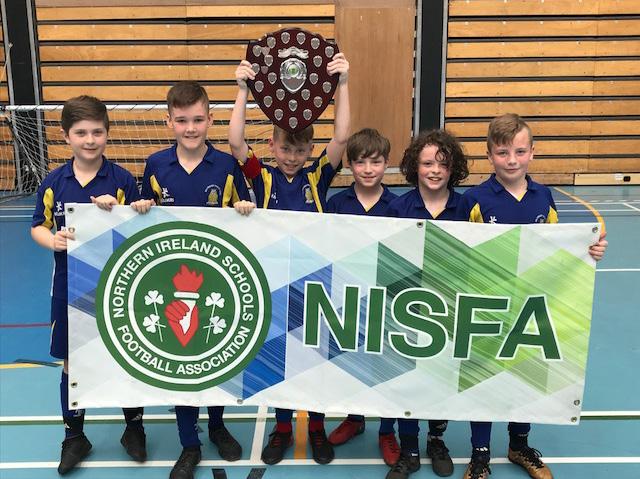 Schools Football Primary Schools Five-a-side The Northern Ireland Primary Schools five-a-side finals were held at the Lisburn LeisurePlex on Thursday 19 April.