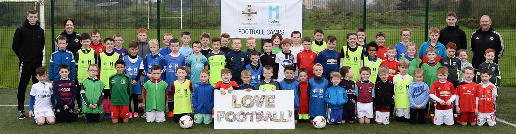 Easter Football Camps Participation Figures 2018 Grassroots and Youth Development Easter Football Camps Hughes Insurance Irish FA Easter Football Camps Over 1700 children participated in the Hughes