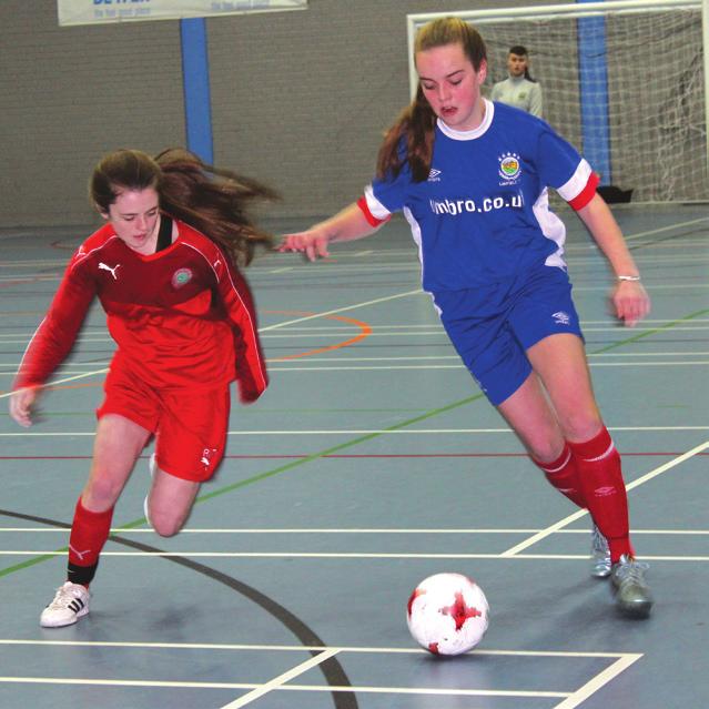 Women s Domestic Futsal Cliftonville Ladies Red turned on the style to win this season s U15 Female Domestic Futsal League for the second year in a row.