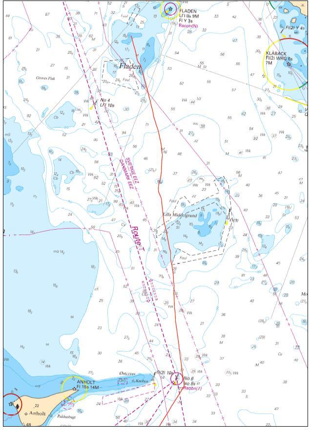 According to information given in the interviews, the chief officer ordered a change of course to 340 at buoy 6 in Route T at 16:25.