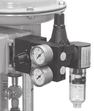 Manual/automatic switchover Optionally, a Type 4708-53 Supply Pressure Regulator can be mounted upstream of the manual/automatic switchover unit (Fig. 15). 5.