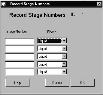 User s Guide CC-DYNAMICS Version 5.5 The stage number and the phase must be specified.