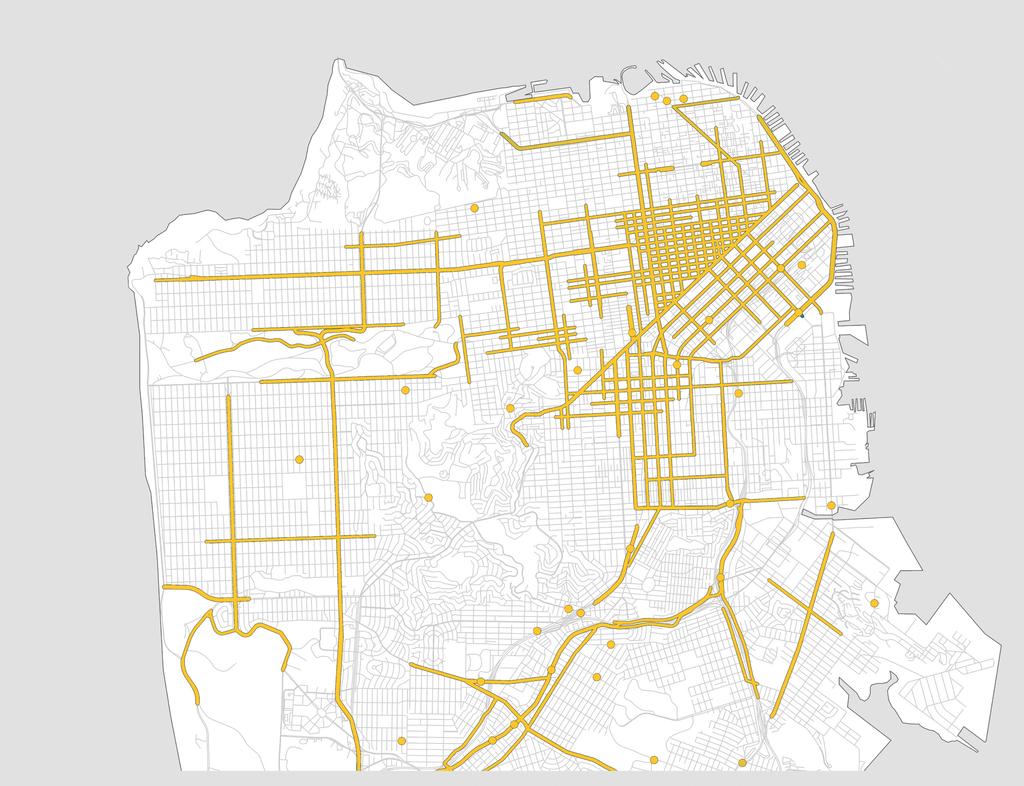 UNDERSTANDING THE DATA High Injury Network 30 people are killed in traffic crashes each year in San Francisco and 500 more are severely injured.