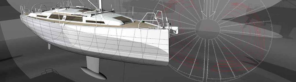 Her hull, sail plan and underwater appendices are based on the latest design
