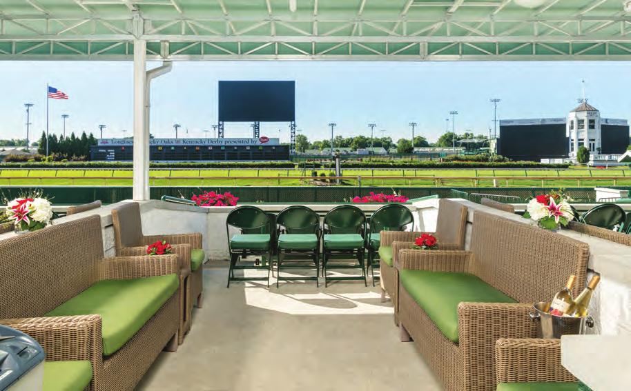 dedicated suite catering attendant Restrooms and live mutuel tellers exclusive to Winner s