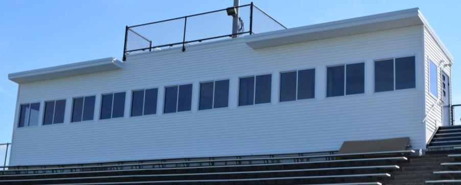 Del Shinn! We have added a new press box on the visitor s side and complete renovations to the original press box.