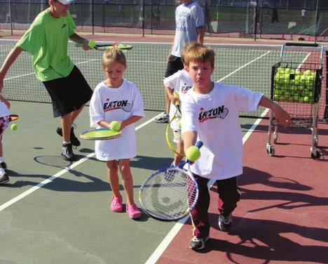 Tennis Catch a Wave of Summer Fun! Tennis Lessons All tennis lessons will be offered at the Eaton Middle School Tennis Courts.