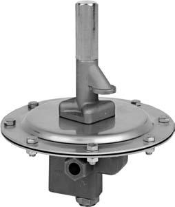 SERIES 30 PROTECTOSEAL 1 2" NPT inlet and outlet standard Direct acting valve mechanism Optional flanged or threaded inlet and outlet connections available Inlet gas pressures from 10 PSIG to 200