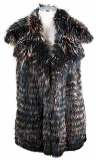 Raccoon & Fabric Vest Bleached