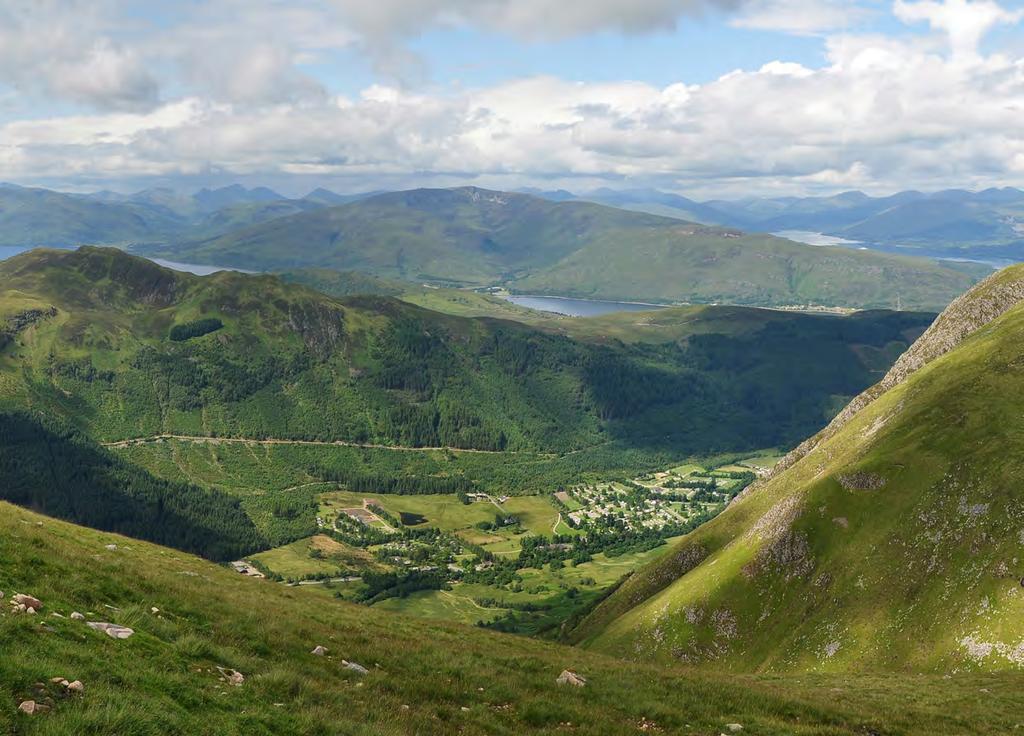The Challenge Teams of four are challenged to climb Ben Nevis (1,343m) the UK s highest mountain, cycle 25 miles through stunning Highland landscapes and canoe a 3km course on Loch Lochy.