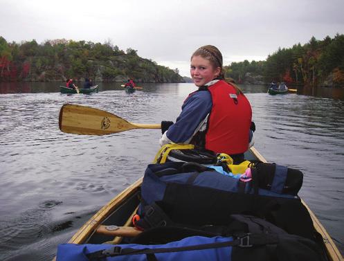 8 PADDLING SKILLS Competencies 8.1 I can plan and carry out a backcountry canoe trip with my team of at least 14 days, 250 km, and a minimum of 11 different camp sites. 8.2 I can inspect a rapid to determine the best lines for running it.