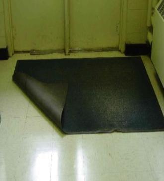 Fall, Slip and Trip Hazard PROBLEM Slip: if it is wet outside and the mat is folded back, then the floor is getting wet instead of the mat absorbing the water.