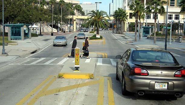 In-street signs increase yield rates,