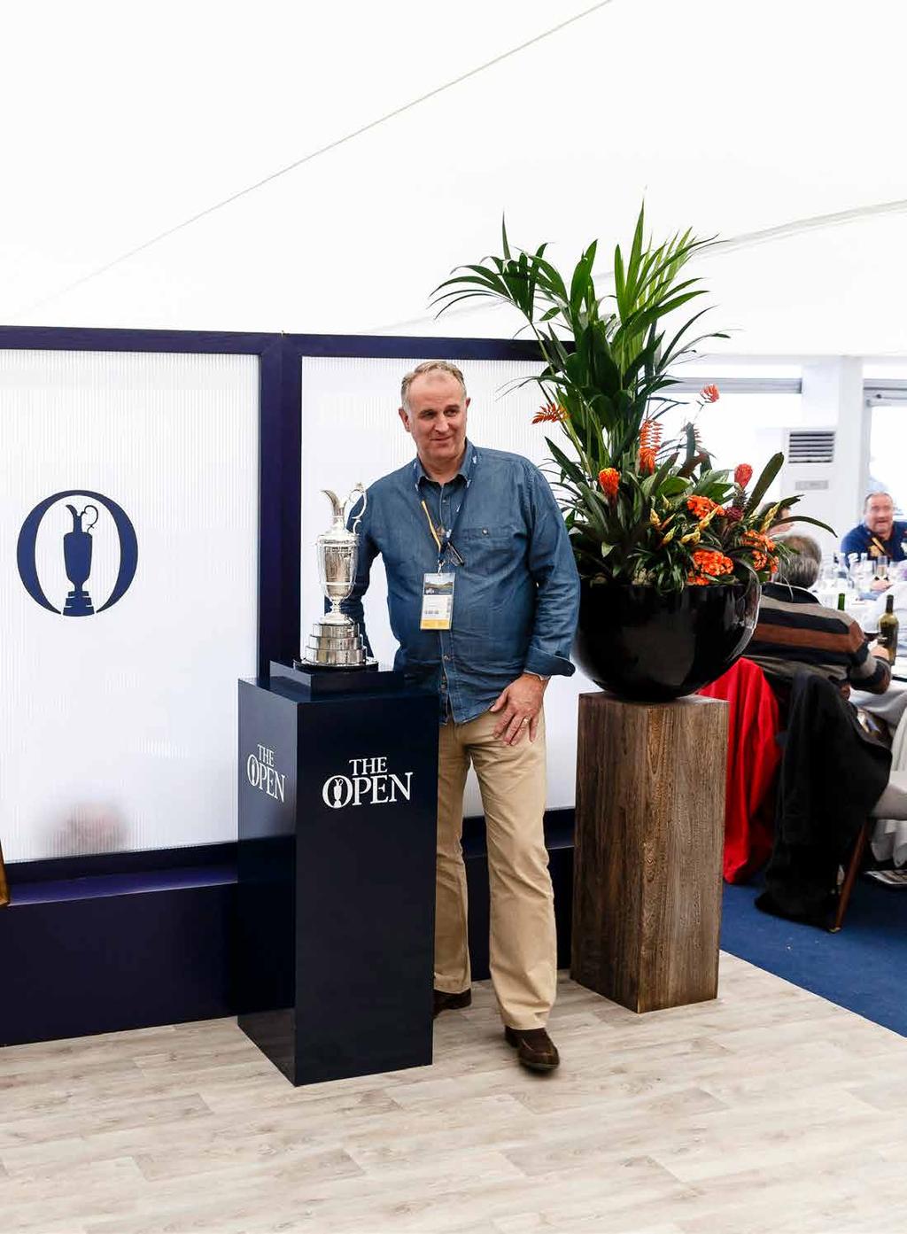 THE CLARET JUG PAV I L I ON Entertaining guests at The Claret Jug Pavilion is the most exclusive hospitality experience at The 147 th Open.