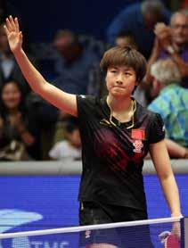 In Singapore, at the final hurdle, she had beaten colleague, Li Xiaoxia in the final in five games (11-9, 11-5, 7-11, 14-12, 11-9); in Linz she prevailed in four straight game(11-7, 11-9, 13-11,