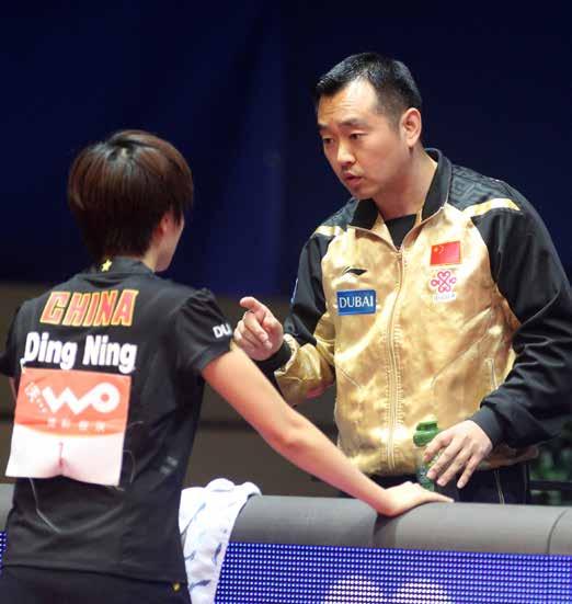 CONSISTENCY LEVEL KEEPING PACE It took a lot of effort to win. However, both endured testing times. Ding Ning was extended to six games by Japan s Kasumi Ishikawa, the no.