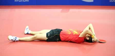 Federation one day earlier; first position also applied to China s Xu Xin one day later on Saturday 4 th