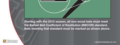 2012 NFHS Baseball Rules Changes B.