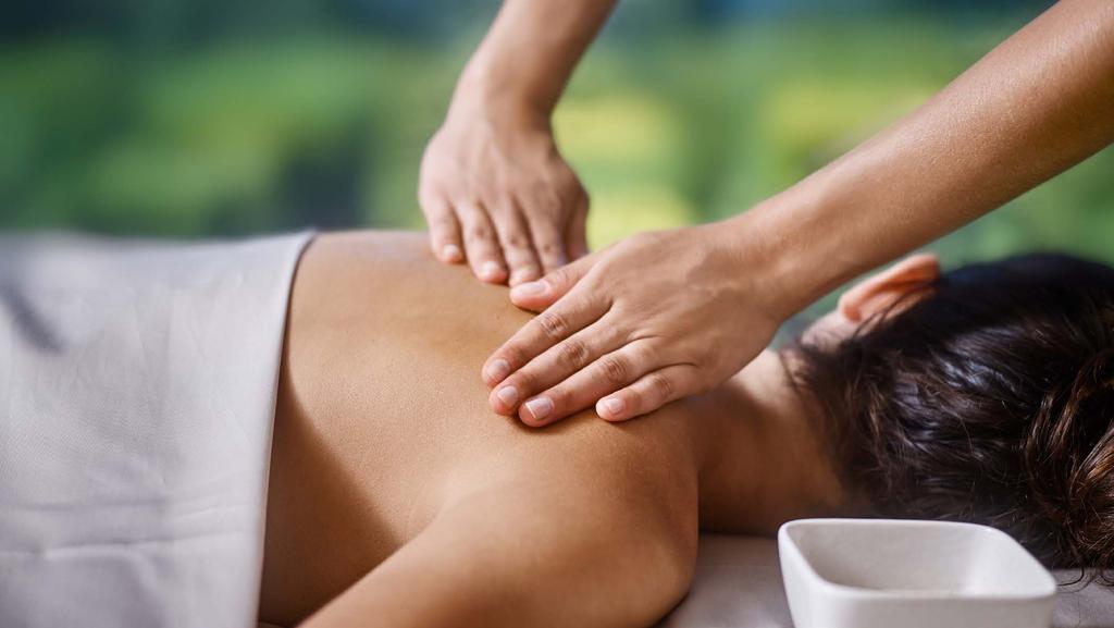 5 SHOULDER AND BACK MASSAGE Indulge yourselves with a 45-minute back and shoulder massage for two at Six Senses Spa.