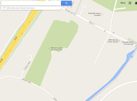 using the Google Maps interface showing you where the
