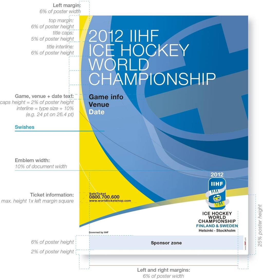 The IIHF can use up to 3 full pages of advertising for the IIHF sponsors. One page will be used for the greeting from the IIHF President.