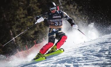 AJ Ginnis is a member of the United States Ski Team