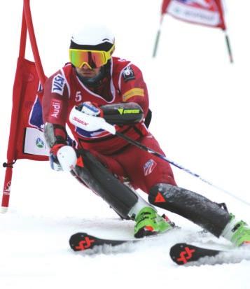 The most tense moment came in the first run of the semifinals when 3rd ranked American slalom skier Robby Kelley defeated Kasper by.36 seconds. With a.