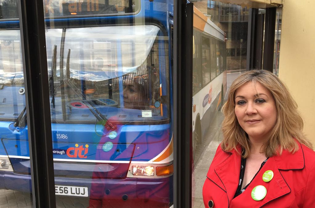 Julie will campaign for transport in Cambridgeshire & Peterborough to be: Public and local Julie will seek to increase local and democratic control over public transport to ensure it meets local