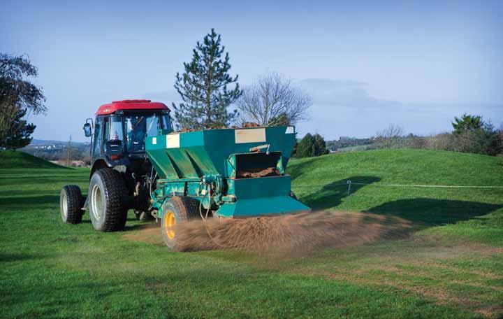 An annual application of around 600 tons of sand is applied to the fairways to help keep the ground in good condition.