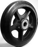10" solid rubber WHEEL OPTIONS 10MR 3000-10MR 10" molded rubber on cast 650 lbs.