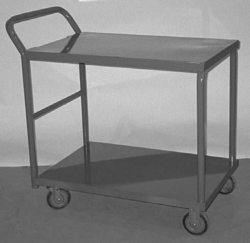 For caster upgrades see page 30 24x36-RST-5RSX Removable Shelf Truck Top shelf removes to convert unit into a platform truck