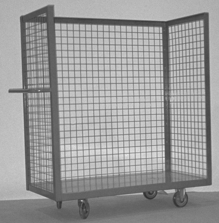 5" x 1 1 /4" RSX rubber casters Options for all Box and Mesh Carts: Caster options shown on page 30 Sizes: 24" x