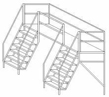MECHANIC S LADDERS, CROSSOVER LADDERS ML-5H Mechanic s Ladder Tilt and roll mobility 22 1 /2" deep platform 24" wide non-slip perforated steps 24"