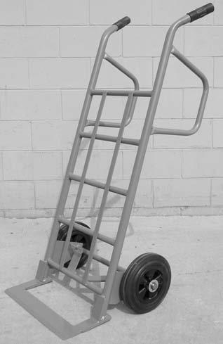 tubing Dual fork toe design, 19" fork length 600 lbs. capacity Frame 17 1 /2" wide x 60" high Weight 40 lbs.